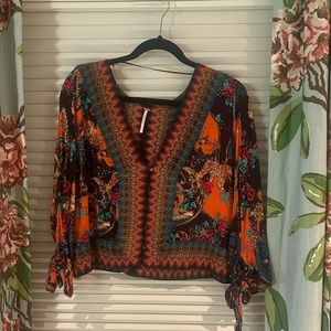 Free People Oversized Crop Shirt